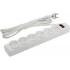 Defender DFS 155 (6 розеток, 5.0 м) White Defender DFS 155 (6 розеток, 5.0 м) White