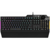 Asus TUF Gaming K1 (90MP01X0-BKRA00), чёрная, RGB подсветка